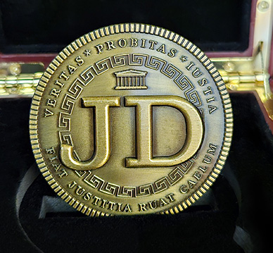 The JD Coin is a remarkable tribute and an exceptional gift for the JD in your life. Whether celebrating a new law school graduate or honoring a seasoned legal eagle, this unique creation is sure to make a lasting impression.